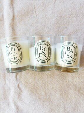 Diptyque Paris Discovery Trio: Mini Scented Candles of Baies, Figuier and Roses